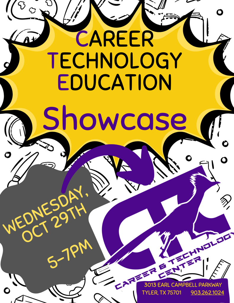 Career and Technology Education Showcase, Wednesday October 29th from 5 pm- 7pm