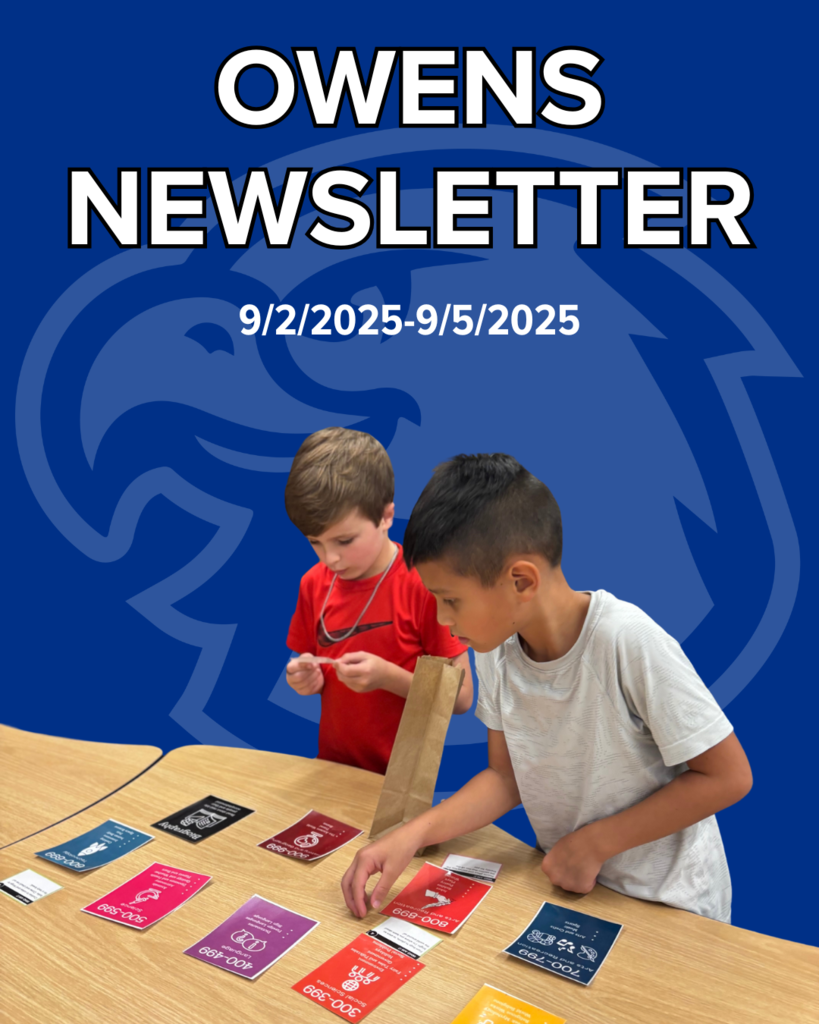 Owens Newsletter September 8th-12th