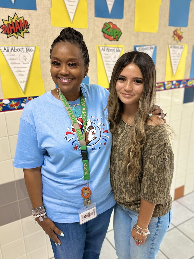 teacher and former student
