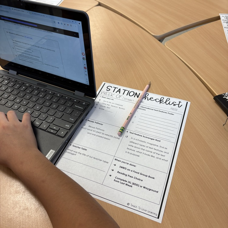 stations in reading class