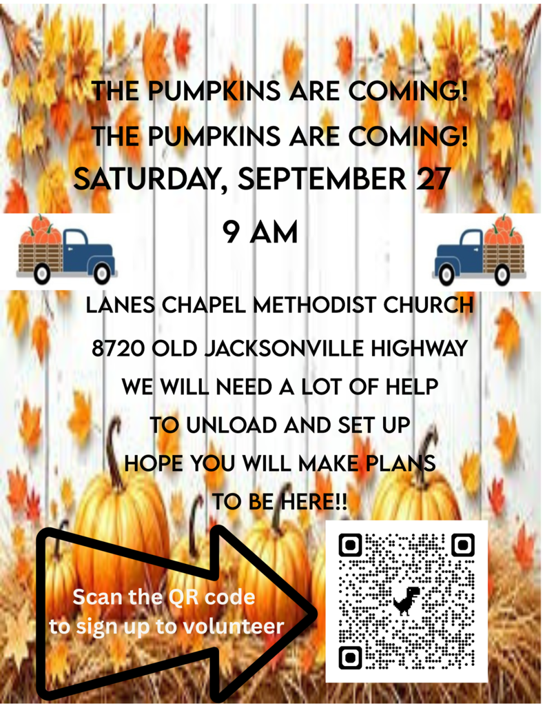 Pumpkin unloading volunteer hours