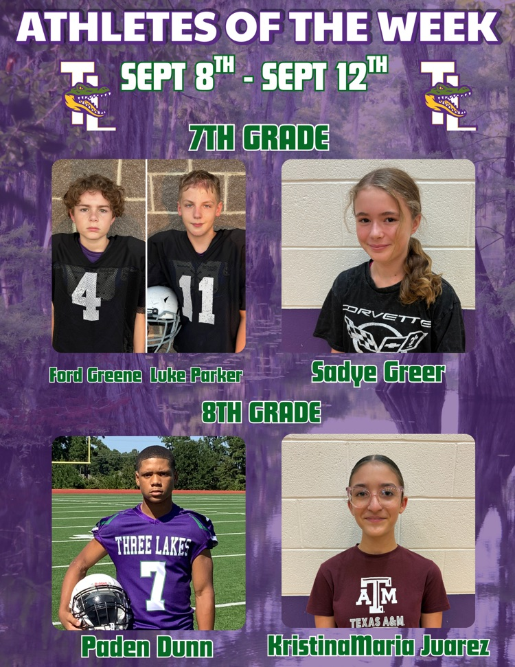 ATHLETES OF THE WEEK