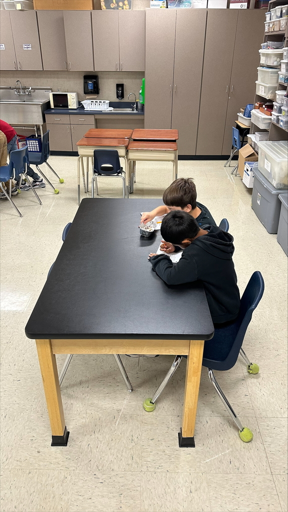 Students working wqith mixtures and solutions 