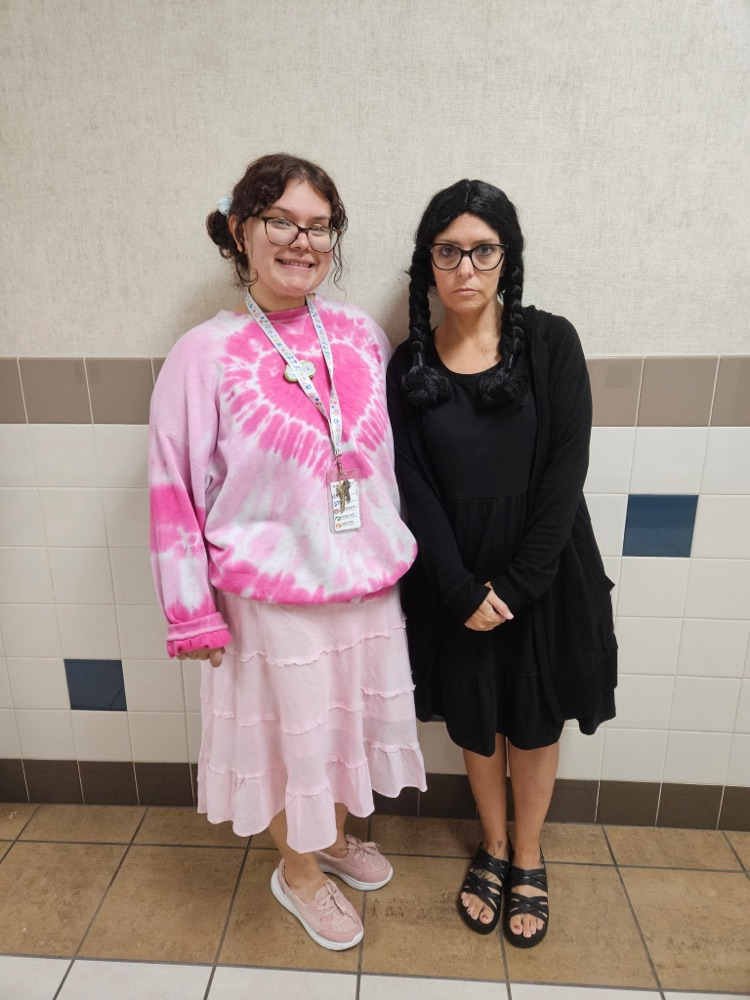 Wednesday and Enid, aka Mrs Cortez and Ms. Bustamante 