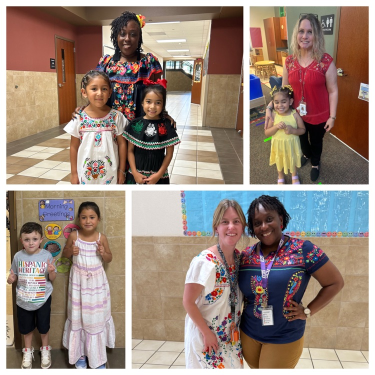 Today we celebrated the start of Hispanic Heritage Month and Hello Week with Hola Day! Don’t miss our other spirit days coming up this week. Go Jaguars! 🐆