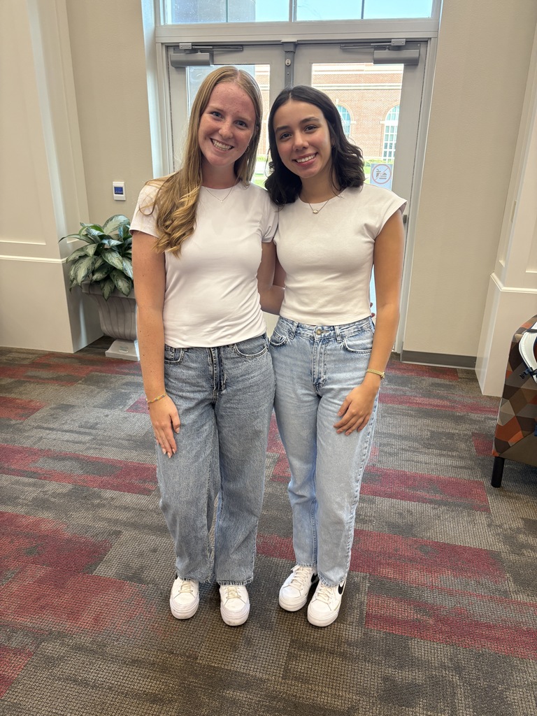 Tyler Legacy staff and students matching for twin day for HoCo spirit week
