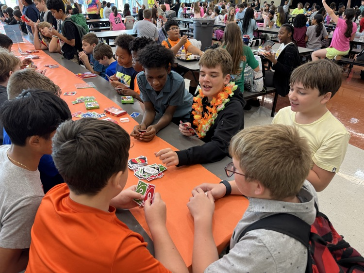 Game tables at lunches