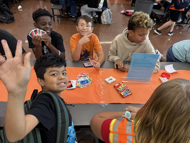 Game tables at lunches