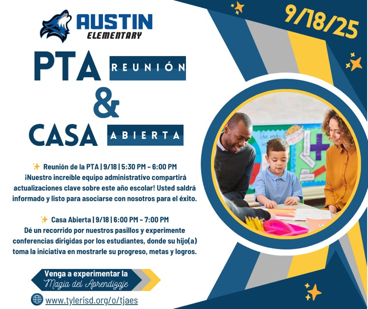 PTA MEETING & OPEN HOUSE