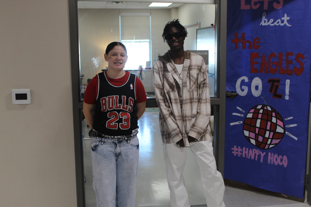 Tyler Legacy students and staff dressed up for Throwback Thursday HoCo spirit week
