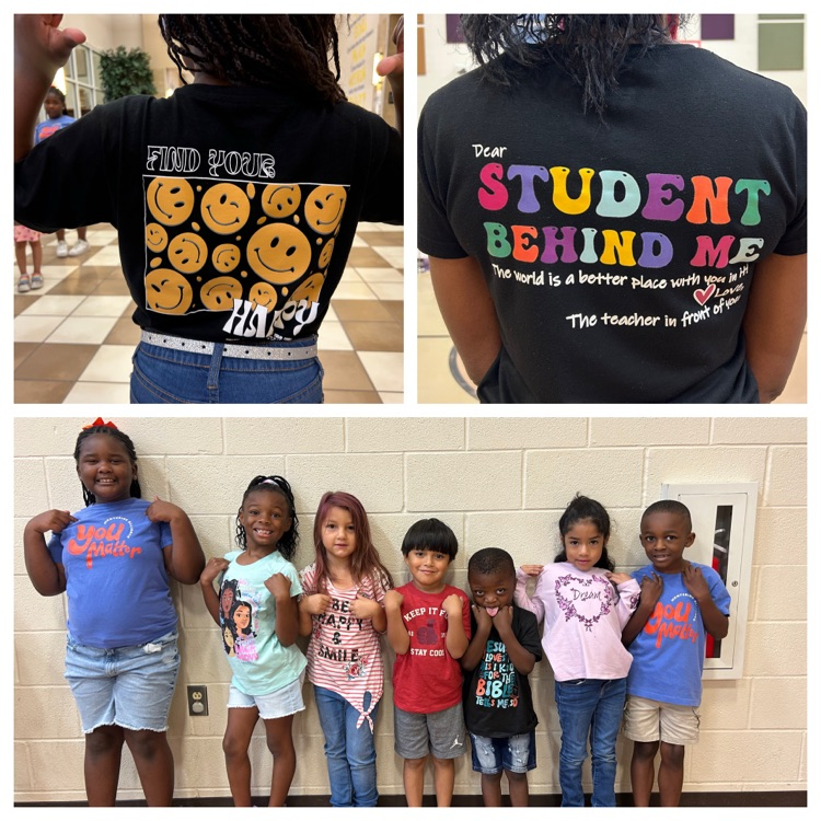 ✨ Today we wore our words! ✨ Our Jaguars showed off positive message T-shirts...spreading kindness, courage, and encouragement all around. 💙💛