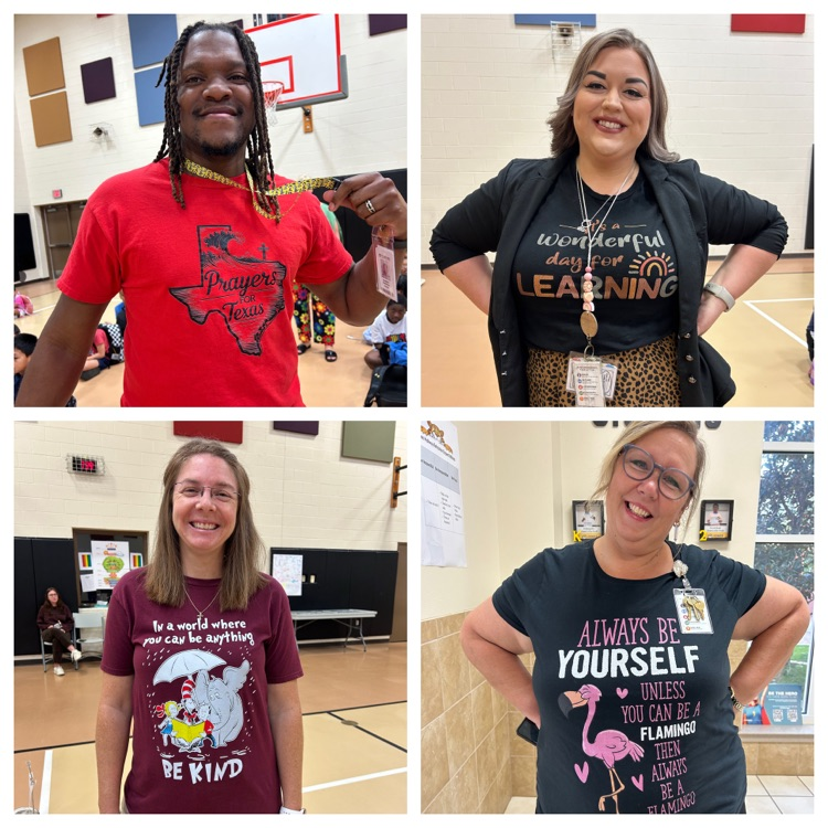 ✨ Today we wore our words! ✨ Our Jaguars showed off positive message T-shirts...spreading kindness, courage, and encouragement all around. 💙💛
