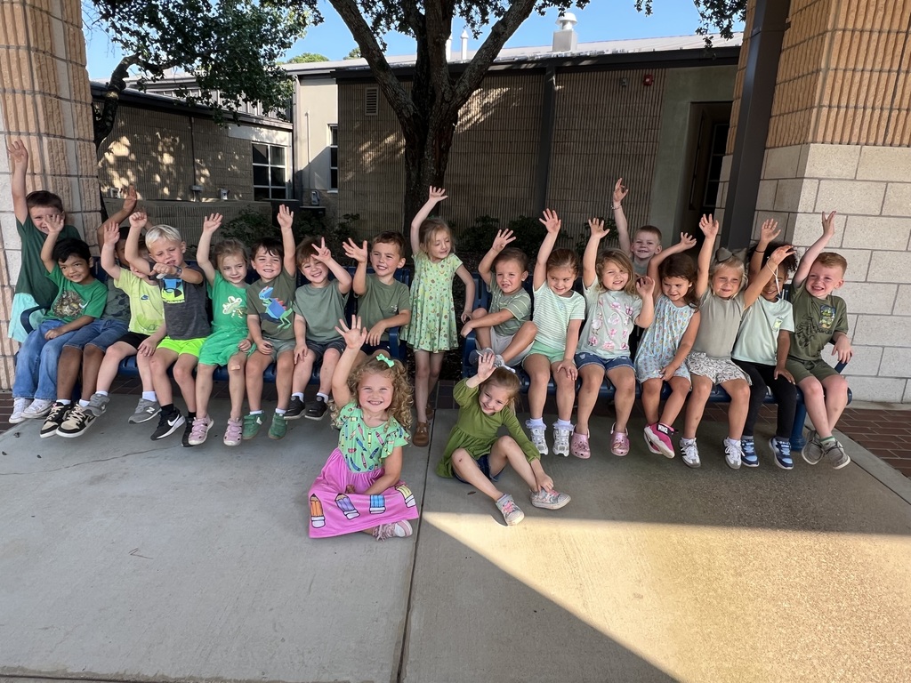 Students in green.