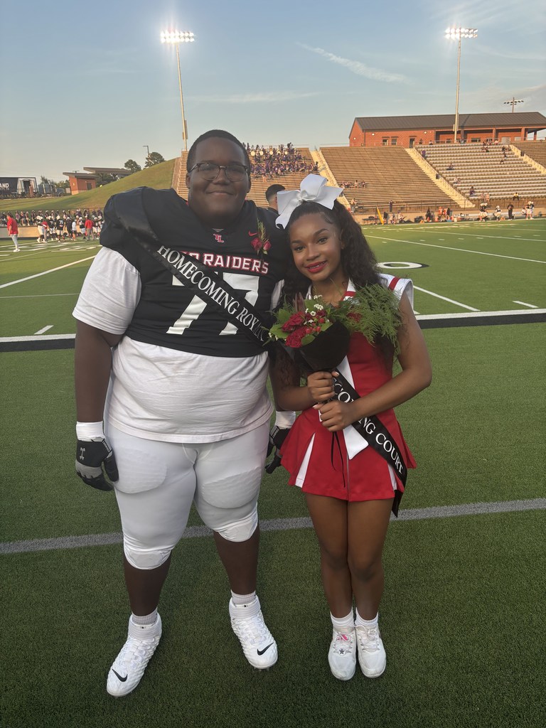 Tyler Legacy Homecoming King and Queen, Jordan Harris and JeNiya Bailey