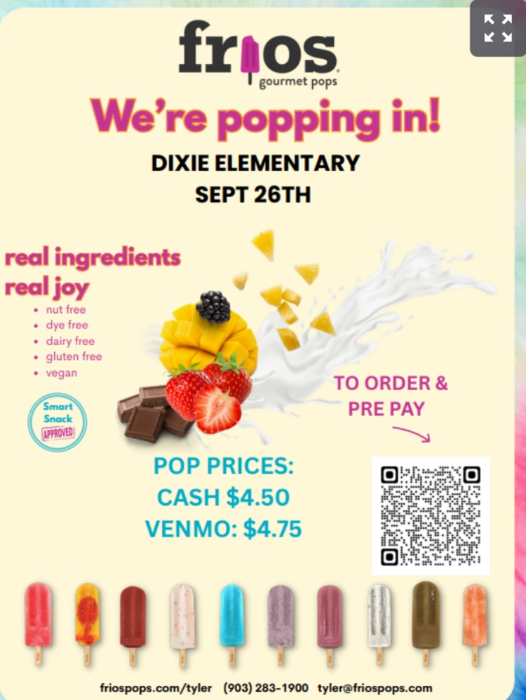 order popsicle for Friday