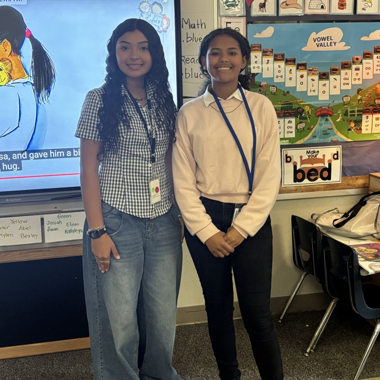 students at board