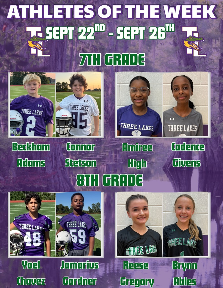 athletes of the week