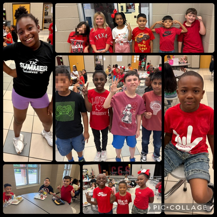 Students wearing Clarkston cougar colors to celebrate the last day of national attendance awareness week