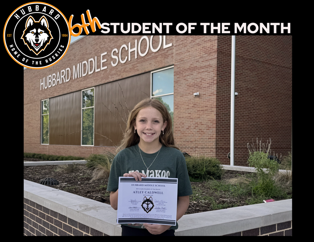 6th Grade Student of the Month