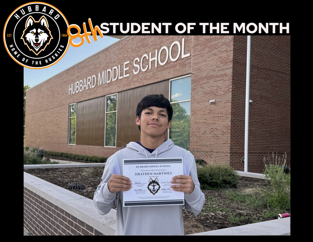 8th grade Student of the Month
