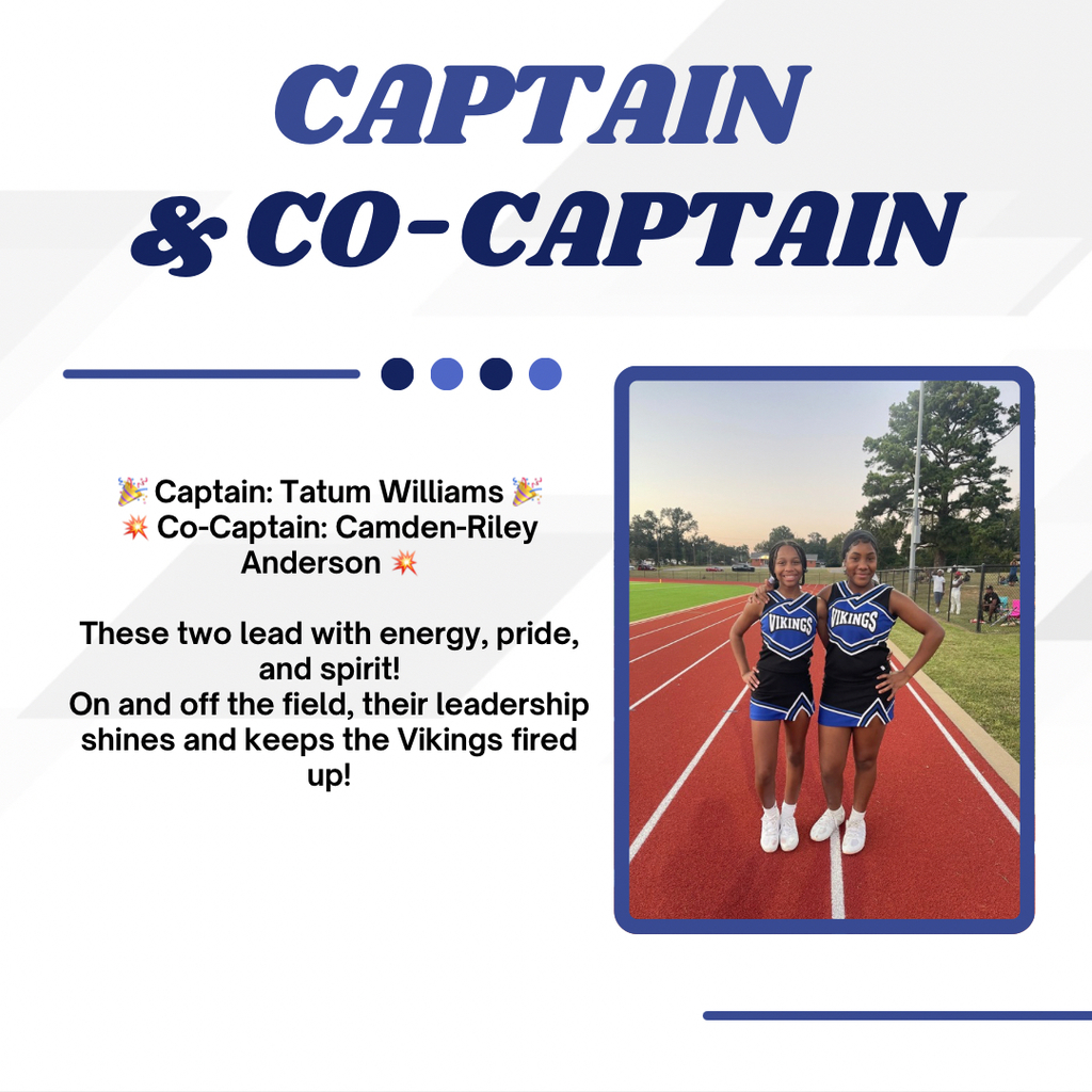 Captain and Co-Captain Tatum Williams and Camden-Riley Anderson