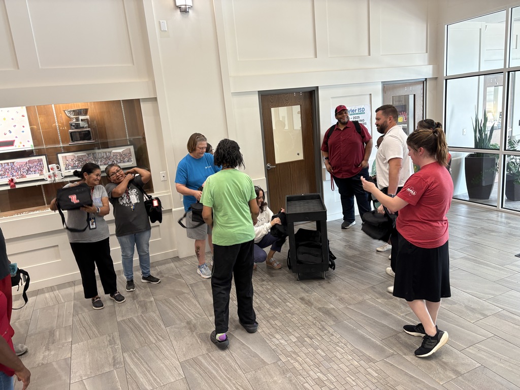 Tyler Legacy Custodial team with their appreciation gift