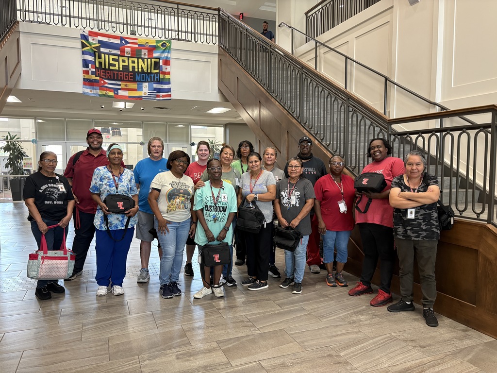 Tyler Legacy Custodial team with their appreciation gift