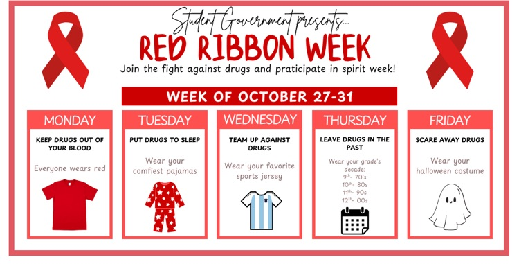 dress up days for red ribbon week