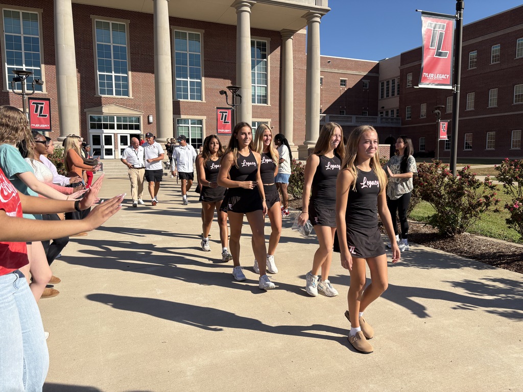 Tyler Legacy Varsity Tennis at their send off for 1st round of district play offs