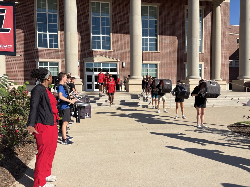 Tyler Legacy Varsity Tennis at their send off for 1st round of district play offs
