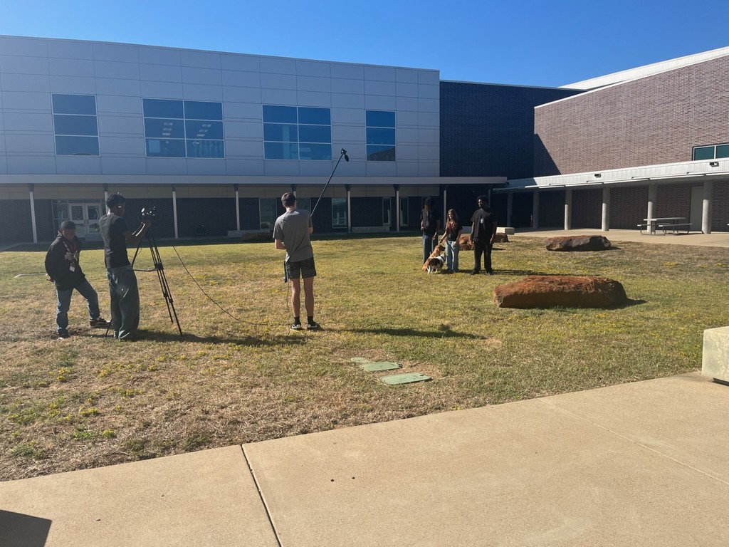 AV students filming a commercial