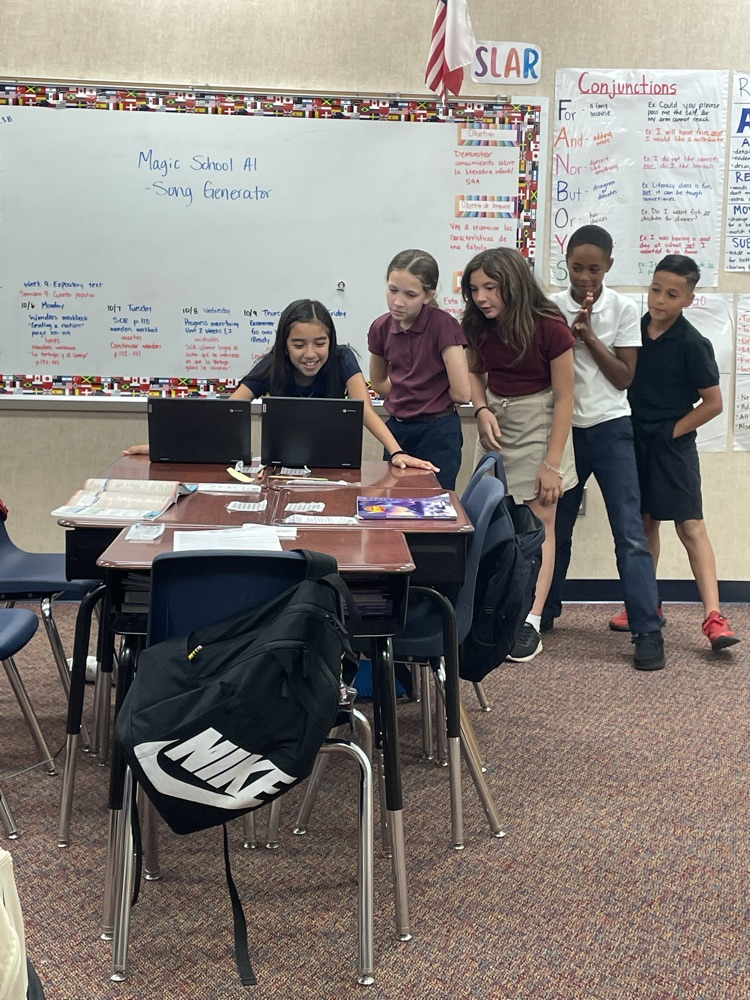 students in class
