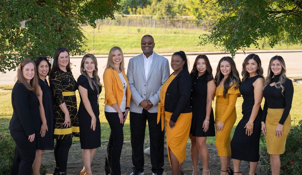 Tyler ISD Human Resource Team smiles during their Fall 2025 photo.