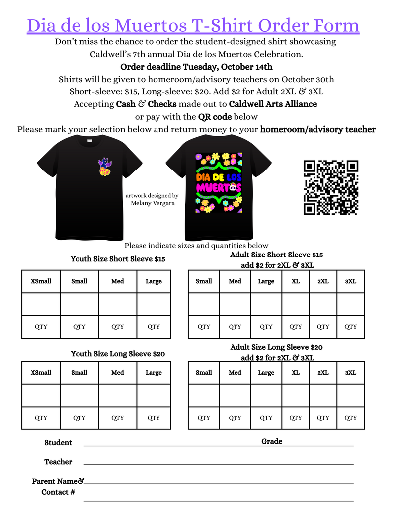 Dia Los Muertos T-Shirt Order