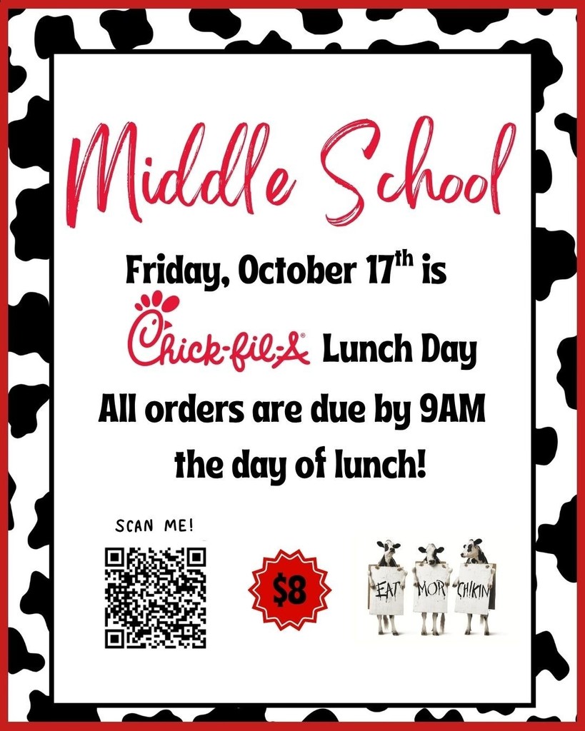 Chick Fil A Day is this Friday, October 17th.