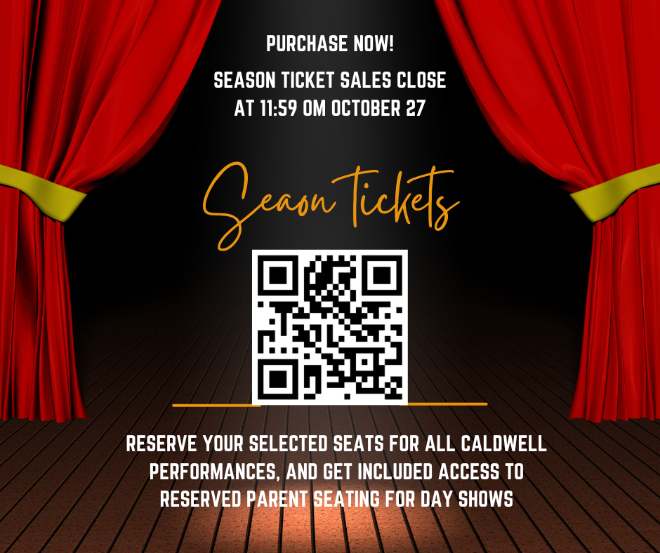 Purchase your season tickets before October 27.
