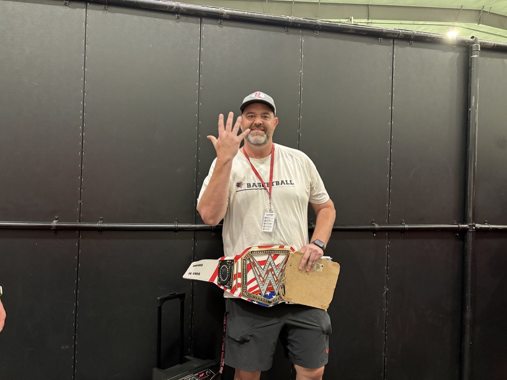 🏆 Walk Through Wednesday Champion Alert! 🏀 Congratulations to Coach Ross Barber, head girls basketball coach at Tyler Legacy, for earning the championship belt this week! 💪 Coach Barber brings unmatched energy, dedication, and heart to everything he does—from motivating his team on the court to stepping up in a life-saving moment by performing the Heimlich maneuver when a student was choking at lunch. 🙌 We’re proud to have a leader like Coach Barber in our Red Raider family! ❤️
