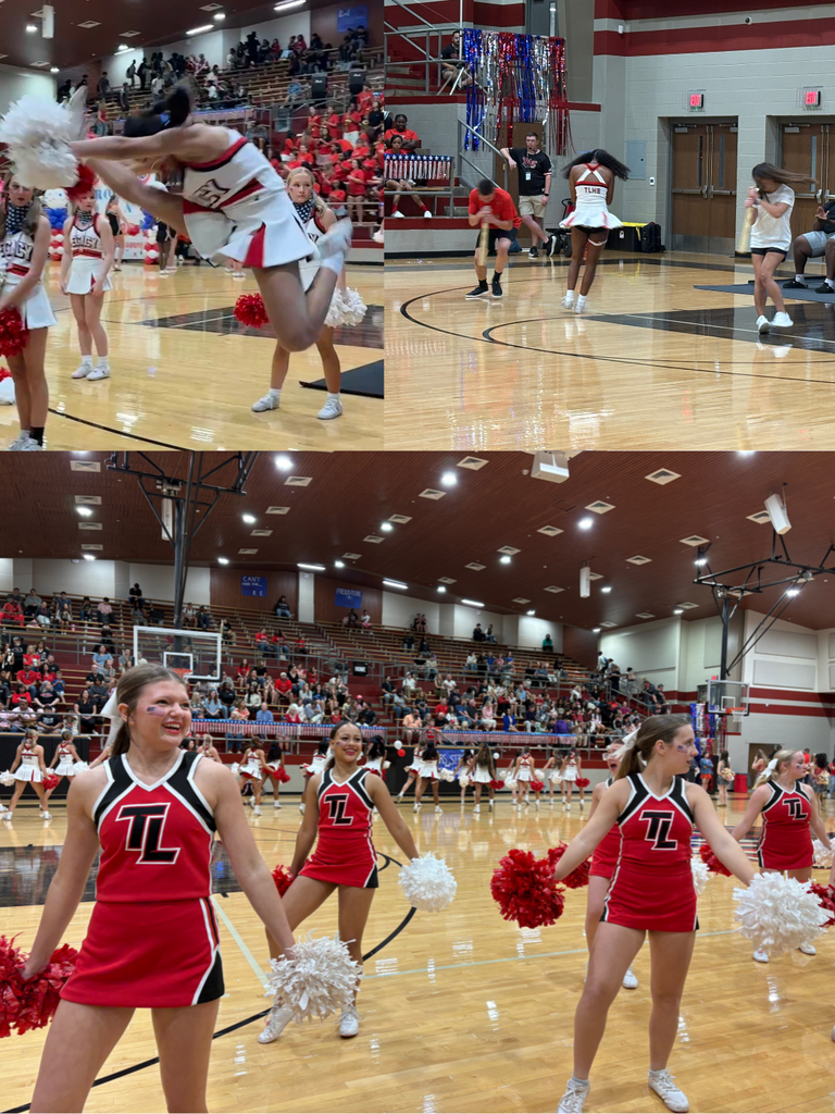 🇺🇸 We brought the spirit and the stars before tonight’s big game against Longview! 🎉 We proudly honored all Veterans in attendance for their service. 🙏 👏 Teacher of the Week: Coach Ross Barber, recognized for his heroic act performing the Heimlich maneuver and saving a student’s life. 🏃♀️ Girls Varsity Cross Country: Celebrated as District Champions! 🔥 Performances lit up the gym from Varsity Cheer, Southern Belles Drill Team, and the Big Red Band! 🎯 And we wrapped it all up with a classic dizzy bat game—Seniors took the win! Red Raider pride was in full force today! ❤️💙