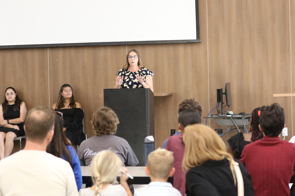 Tyler Legacy's Psi Alpha induction  ceremony