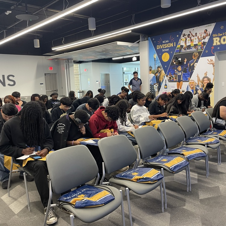 students sitting in room