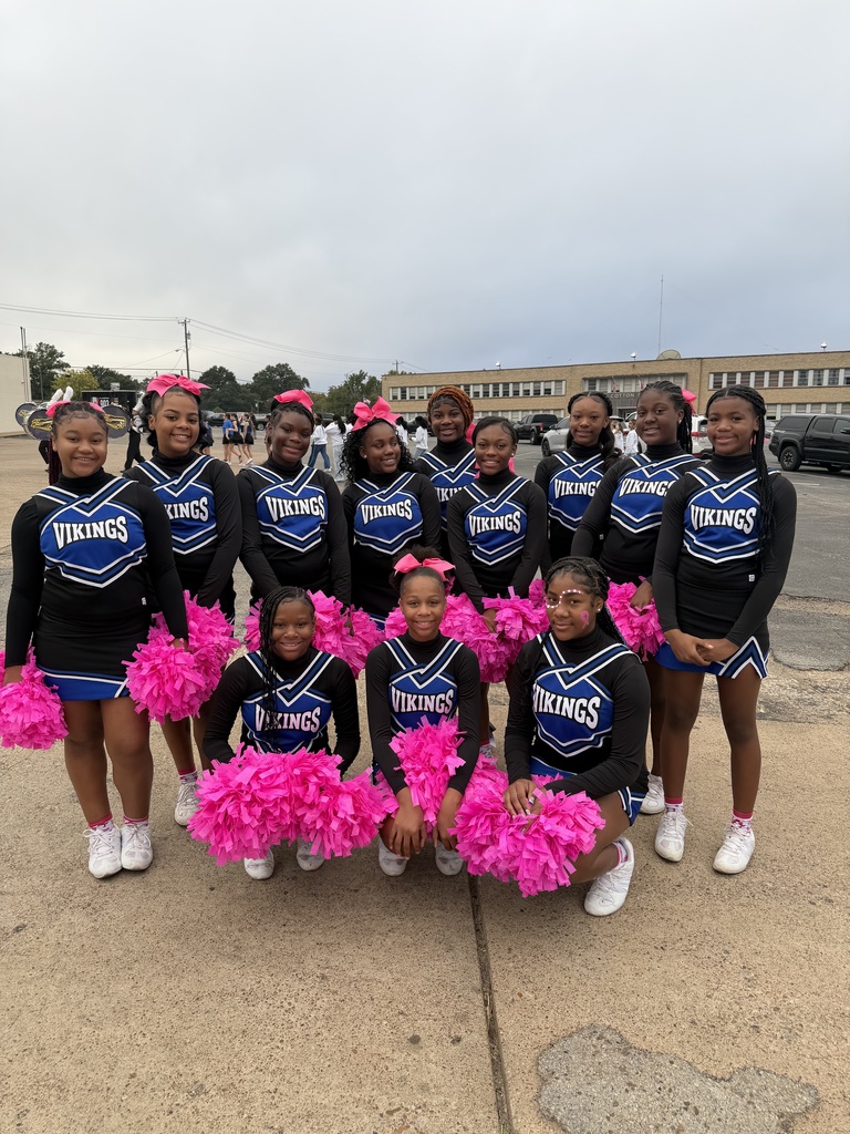 Cheerleaders at football game 