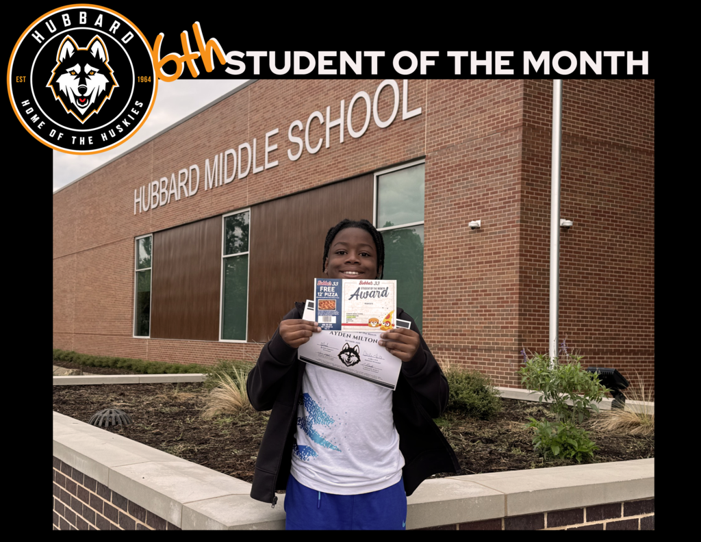 6th Grade Student of the Month