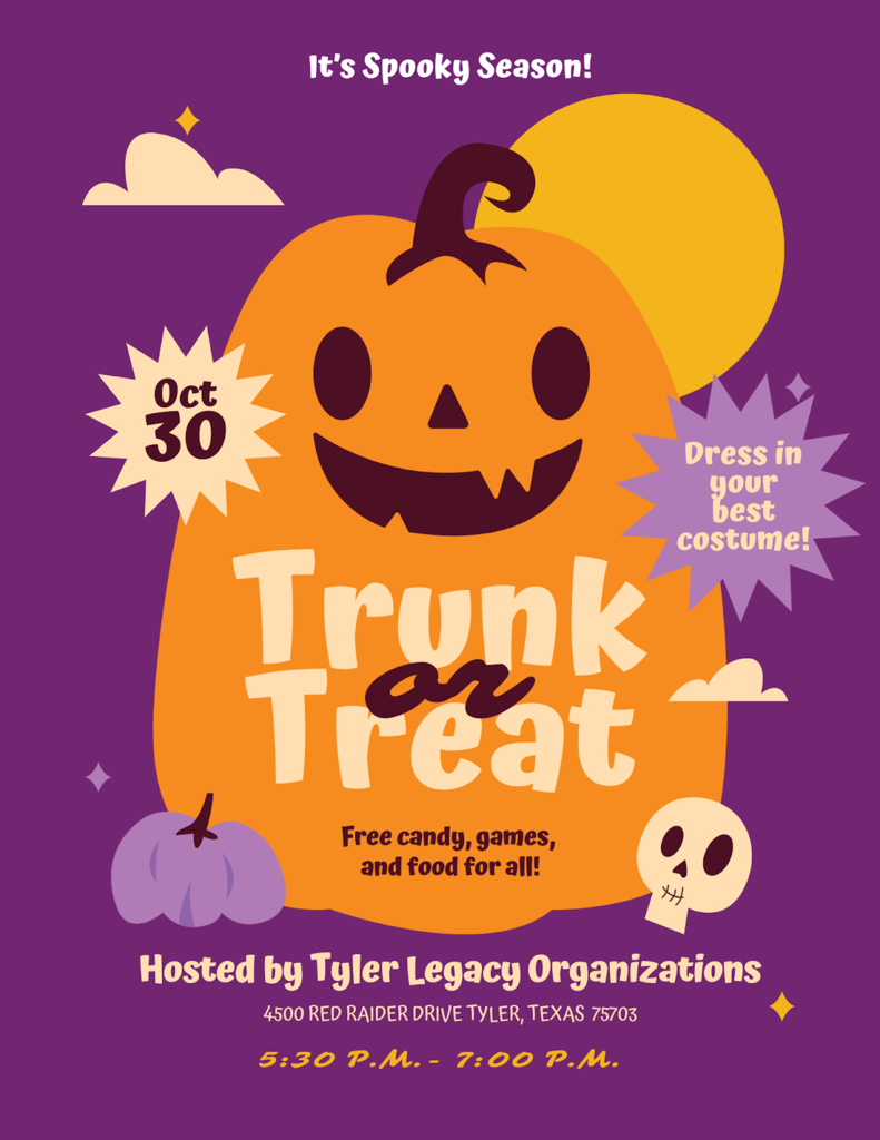 Trunk or Treat Thursday, Oct. 30 5:30-7pm