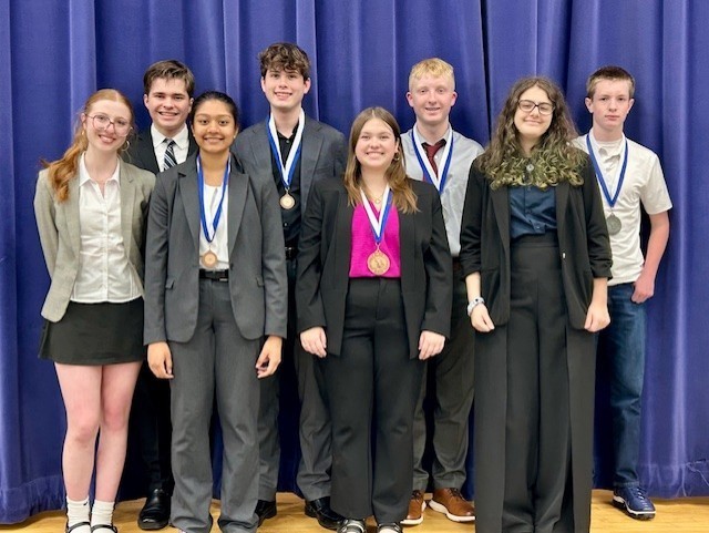 to the Tyler Legacy Debate Team, who traveled to Lindale this past weekend and came home with awards: Joe Townend won 4th place in Persuasive Speaking Sanaa Salvi won 4th place in Informative Speaking Kenadi Carmichael took the bronze in Congressional Debate while Ronin Back advanced to finals, and the Novice CX Debate team of Quinn Massey and Mason Frazier won 2nd place ALL of our debaters represented us beautifully. In addition, congratulations to the newest members of the National Speech and Debate Association: Quinn Massey Sohum Shah, and Mason Frazier As a member of this honor society for speech and debate competitors, these students are now eligible to compete at the district NSDA tournament, from which they could qualify to compete at Nationals in Virginia this summer. We look forward to celebrating more new members as the year progresses. Great job, debate team!