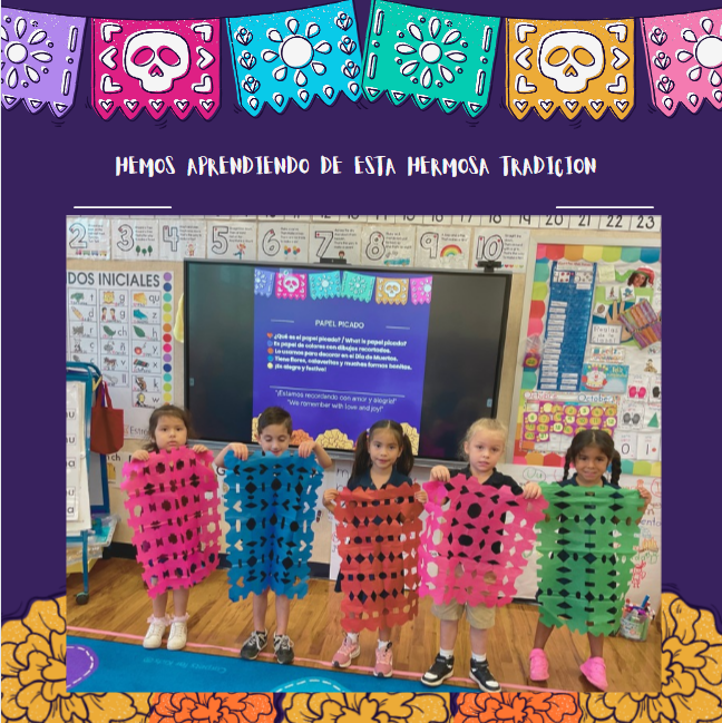 children holding papel picada