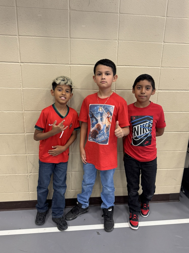 dragons wearing red for red ribbon week