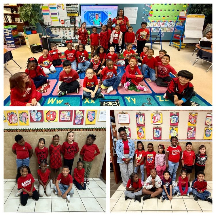 πRed Ribbon Week is off to a bright start! Our Jaguars showed up in red to celebrate making healthy, positive choices. πΎ