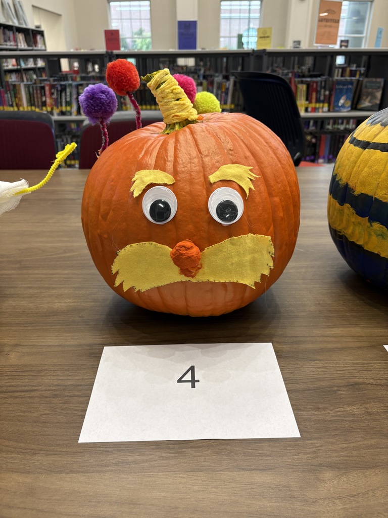 Tyler Legacy softball pumpkin as the Lorax