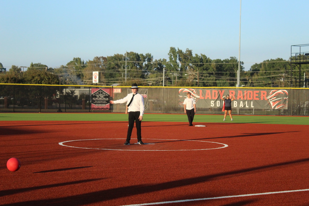 Tyler Legacy students at costume kick ball game