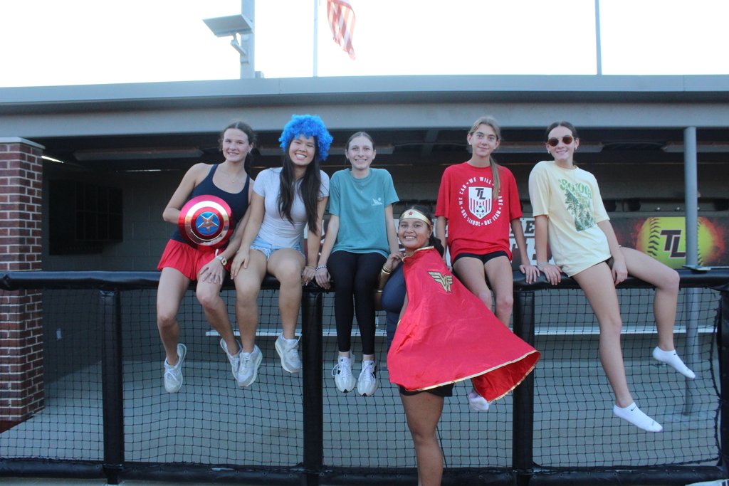 Tyler Legacy students at costume kick ball game